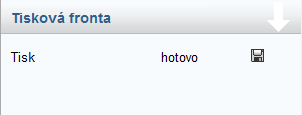 Tisková fronta - výsledek tisku Tisková fronta - výsledek tisku