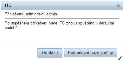 Odhlášení Odhlášení